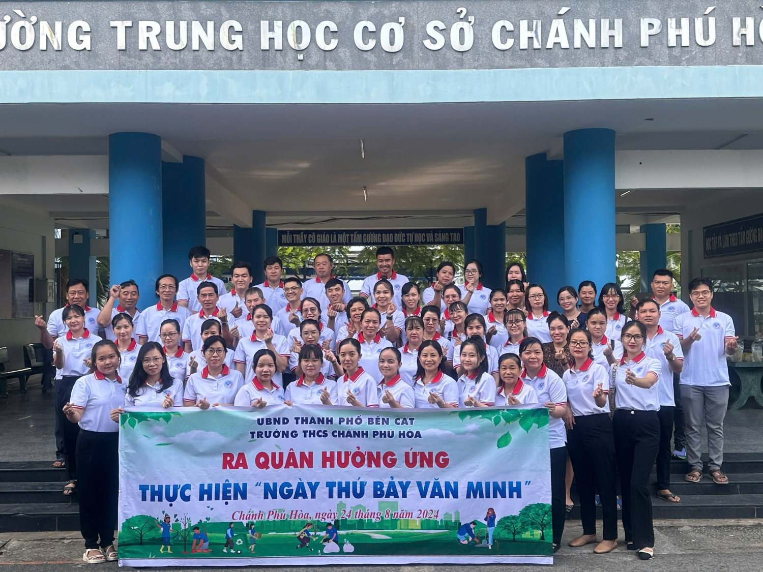 TRƯỜNG THCS CHÁNH PHÚ HÒA TỔ CHỨC “NGÀY THỨ BẢY VĂN MINH”